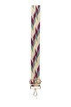 S121-GD-025s Bandoulière à motif 3.8 cm réglable avec mousquetons dorée