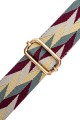 S121-GD-025s Bandoulière à motif 3.8 cm réglable avec mousquetons dorée
