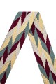 S121-GD-025s Bandoulière à motif 3.8 cm réglable avec mousquetons dorée