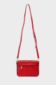 11058-BV Glossy croc pattern shoulder bag with flap