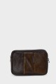 KJ8604 Pochette main en croûte de cuir