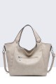 16016-BV Shopping handbag perforated pattern