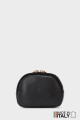 ZE-8006-LM-DG-FLP002 Porte-monnaie cuir brioche motif Léopard imprimé sur peau poilu