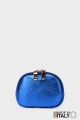 Metallic leather round brioche wallet M35-MT-2-GD