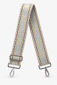 A40-RS-AG-051 Bandoulière à motif réglable avec mousquetons argenté