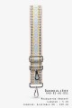 A40-RS-AG-051 Adjustable patterned shoulder strap with silver carabiners