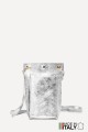 Metallic Leather crossbody clutch bag ZE-9014-MT