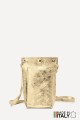 Metallic Leather crossbody clutch bag ZE-9014-MT