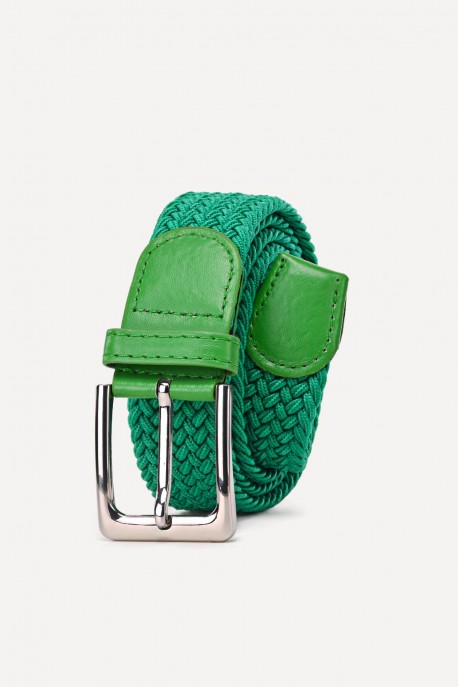ZSP-357 Braided elastic belt : Colors:emerald green