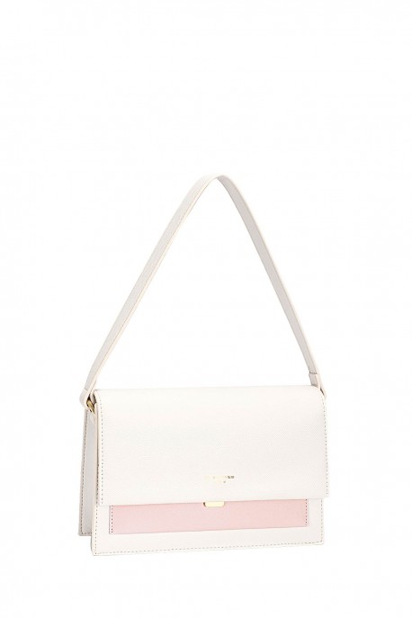 CM5659H Sac à main cartable à rabat David Jones : couleur:COQUILLE ST-JACQUES (SCALLOP SHELL)