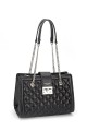 GN-21113N David Jones Quilted shoulder handbag with chain strap