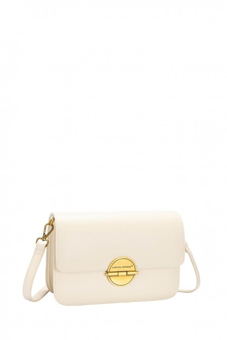 CM7549 David Jones Crossbody Bag with Flap : colour:Almond Milk