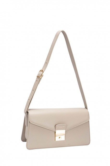 CM7557 Sac épaule baguette à rabat David Jones : couleur:LUMI&Egrave;RE DE LUNE (MOONSTRUCK)