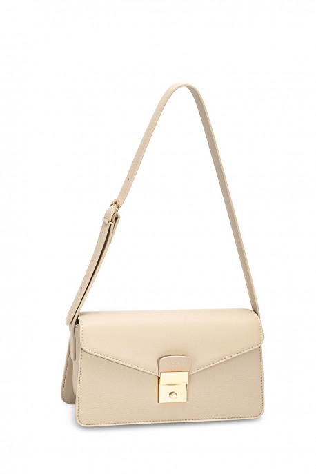 CM7557 Baguette Shoulder Bag with Flap David Jones : colour:OATMEAL BEIGE