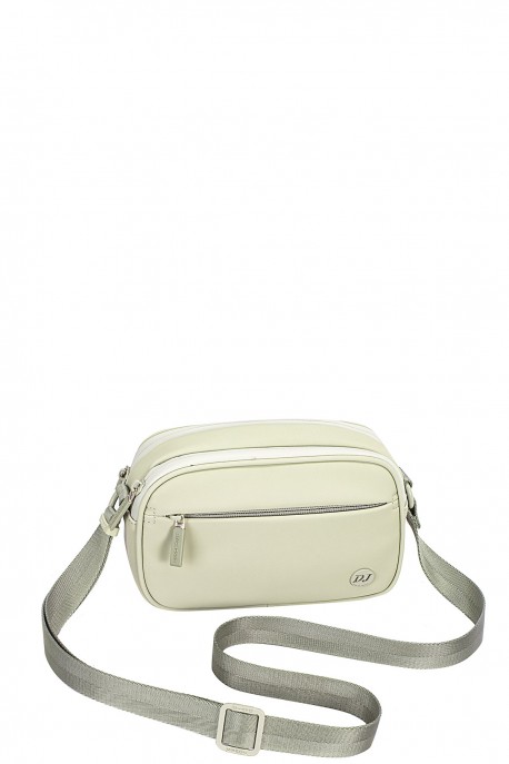 Sac bandoulière nylon David Jones CM7409 : couleur:Vert clair (Fair Green)