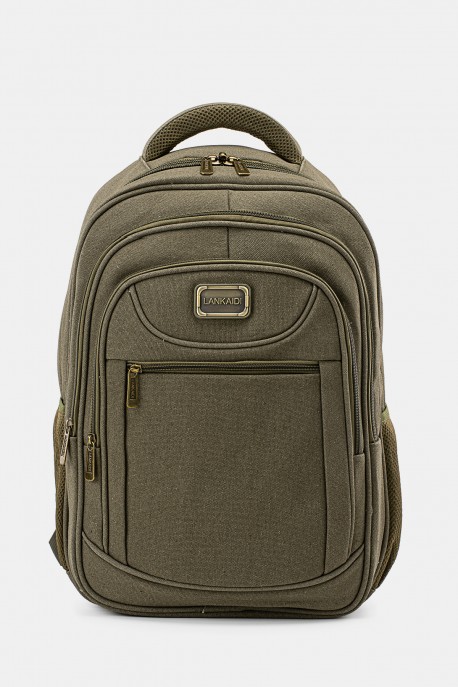 KJ162-12 Sac à dos imperméable effet toile de canvas : couleur:Kaki (Khaki)