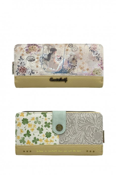 C-343-02-25A Portefeuille Porte-monnaie synthétique Sweet & Candy
