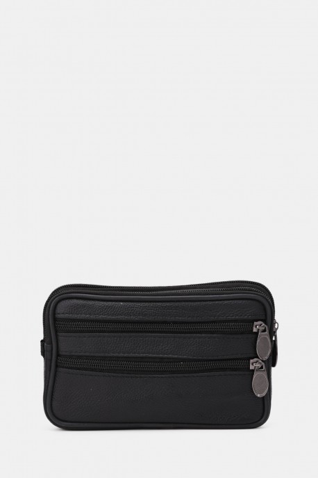 KJ602 Pochette main ceinture en croûte de cuir