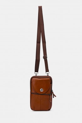 Split Leather crossbody bag - Phone size KJ86702