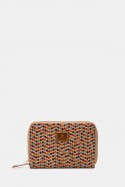 KJ22074 Synthetic printed Cork wallet