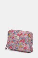 BG6582 Pochette Trousse de rangement Textile Matelassé Motif fleurs liberty