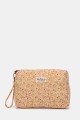 BG6582 Pochette Trousse de rangement Textile Matelassé Motif fleurs liberty