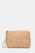 BG6582 Pochette Trousse de rangement Textile Matelassé Motif fleurs liberty