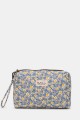 BG6582 Pochette Trousse de rangement Textile Matelassé Motif fleurs liberty