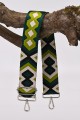 A40-RS-AG Adjustable patterned shoulder strap with silver carabiners