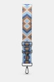 A40-RS-AG Bandoulière à motif réglable avec mousquetons argenté