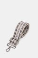 A40-RS-AG-052 Adjustable patterned shoulder strap with silver carabiners