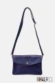 Sac pochette bandoulière en cuir métallisé ZE-9010-MT