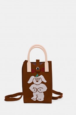 DG-3693 Sac pochette à bandoulière téléphone au tricot
