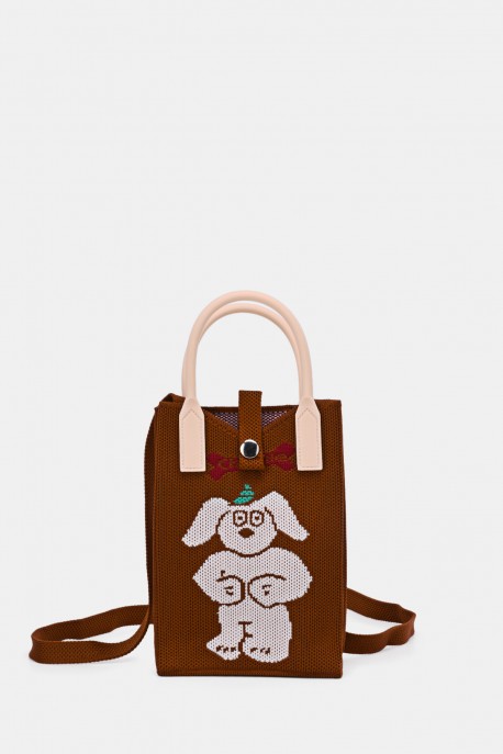 Knitted phone shoulder bag DG-3693