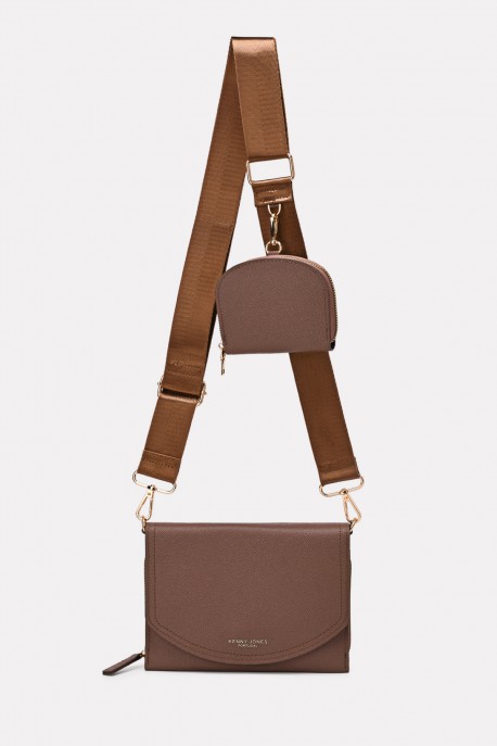 KJ7240 Synthetic shoulder bag : colour:Khaki - Camel