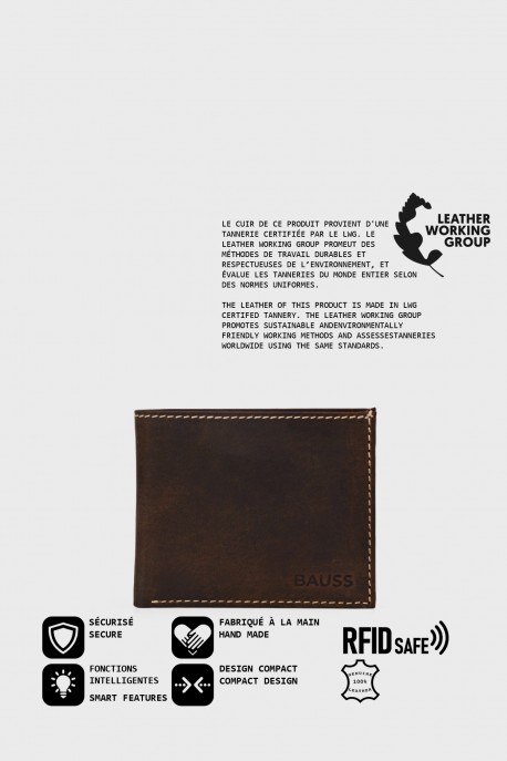 BAUSS® B439AV Leater Wallet RFID