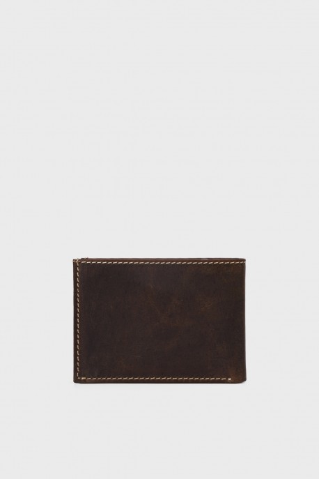BAUSS® - B510AV leather wallet - With protection RFID : colour:Bleu Ardoise