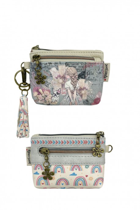 C-068-02-25A Porte-monnaie synthétique Sweet & Candy : Motif:25A-D