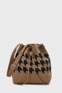 KJ-2425-1 Sac seau en textile style tricot