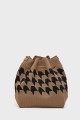 KJ-2425-1 Sac seau en textile style tricot