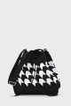 KJ-2425-1 Sac seau en textile style tricot