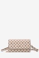 KJ8210 Sac pochette bandoulière rabat imprimé monogramme