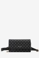 KJ8210 Sac pochette bandoulière rabat imprimé monogramme