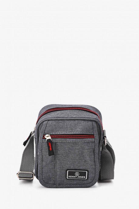 Sacoche reporter textile KJ819109 : couleur:Gris (Grey)