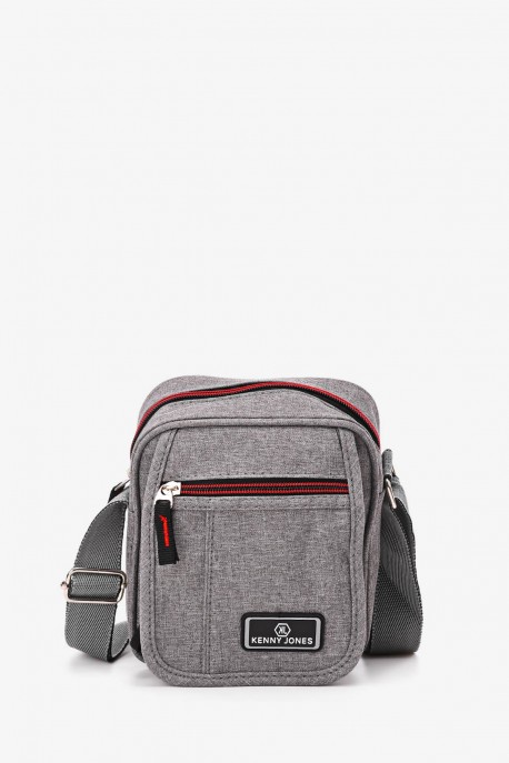 Sacoche reporter textile KJ819109 : couleur:Gris chaud