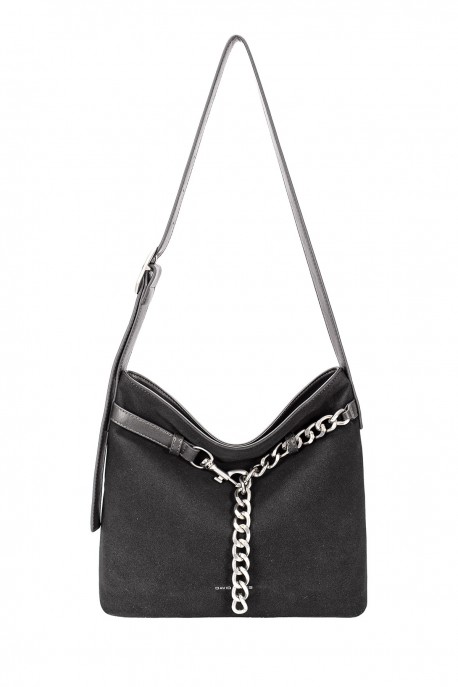 David Jones Shoulder Crossbody Bag CM7731 : colour:JET BLACK
