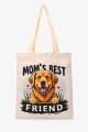 KJ81096-CHIEN Sac cabas tote bag chat textile
