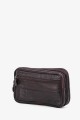 KJ2109 Pochette main ceinture en croûte de cuir