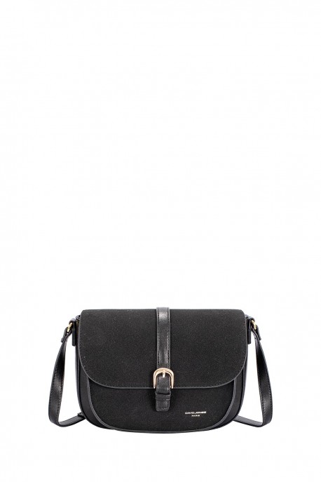 CM7766 David Jones Rounded crossbody bag with flap