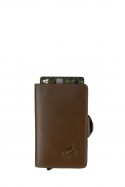 Lupel L681SH Cowhide leather wallet card holder and aluminum case with RFID protection